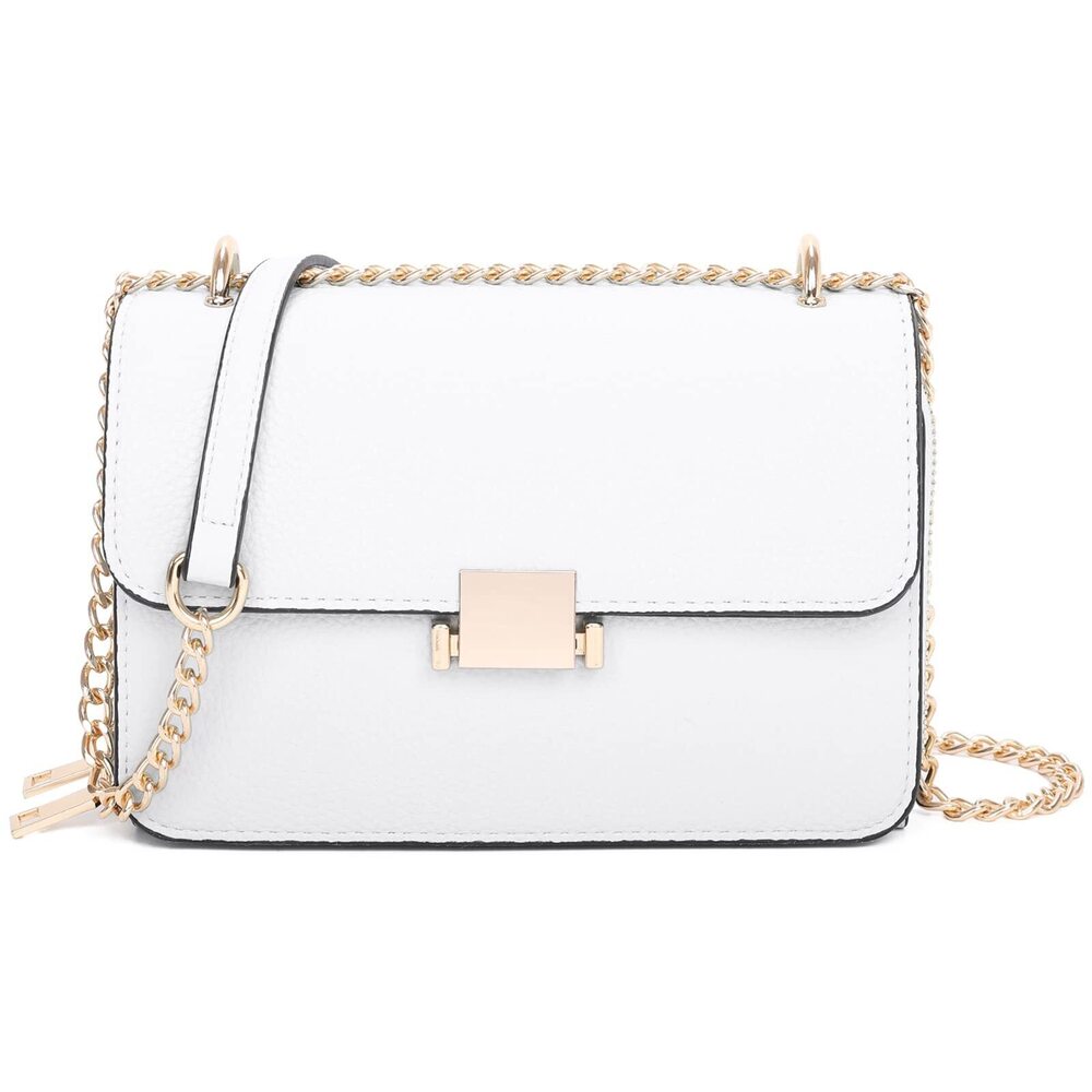 3585 Square Shoulder Bags Chain Strap Crossbody Bag Medium Leather Evening